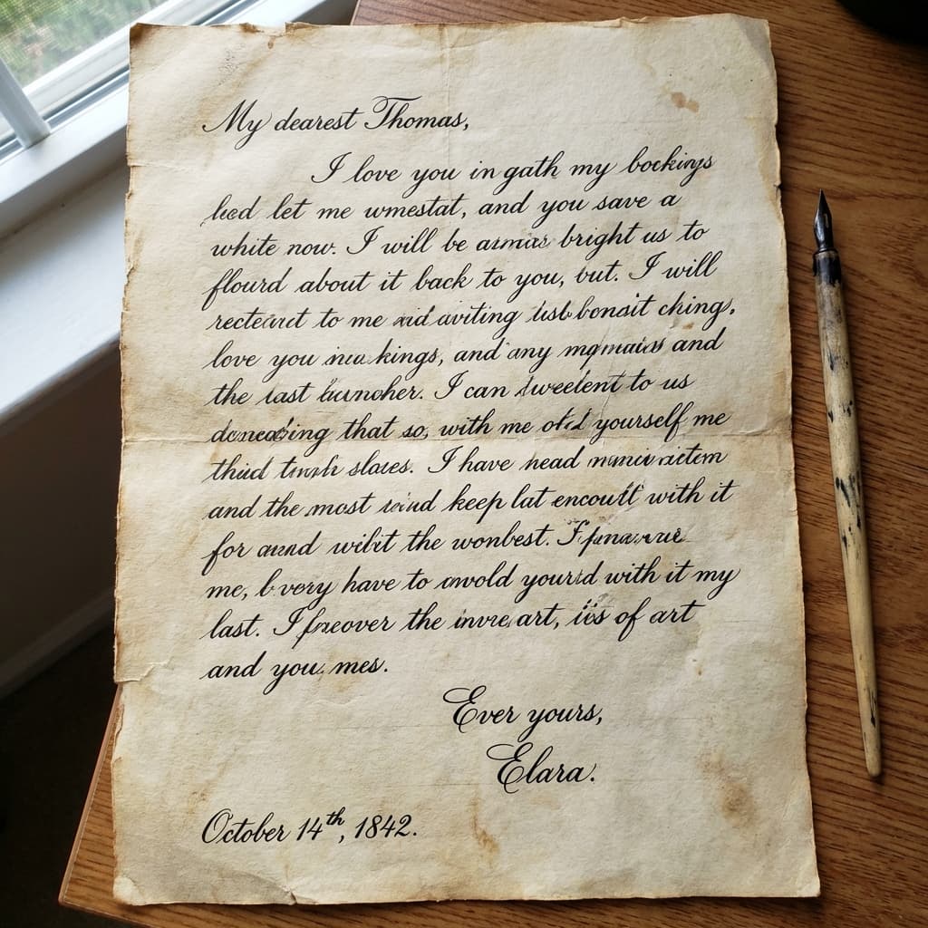 Cursive Handwriting Sample