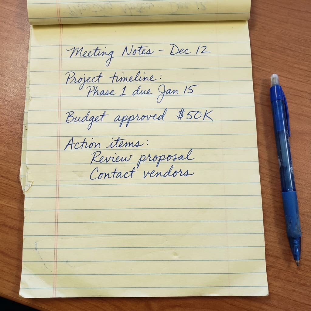 Creative brainstorming notes with artistic handwriting on yellow legal pad